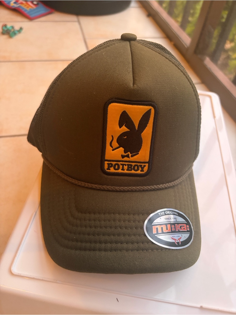 Olive Green Trucker Hat by